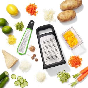 Oxo Goodgrips Etched Box Grater With Removable Zester